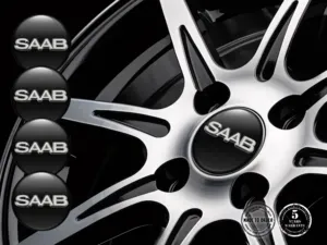 Saab Calcomanías de Rueda Precisión Onda Racing Cuántica